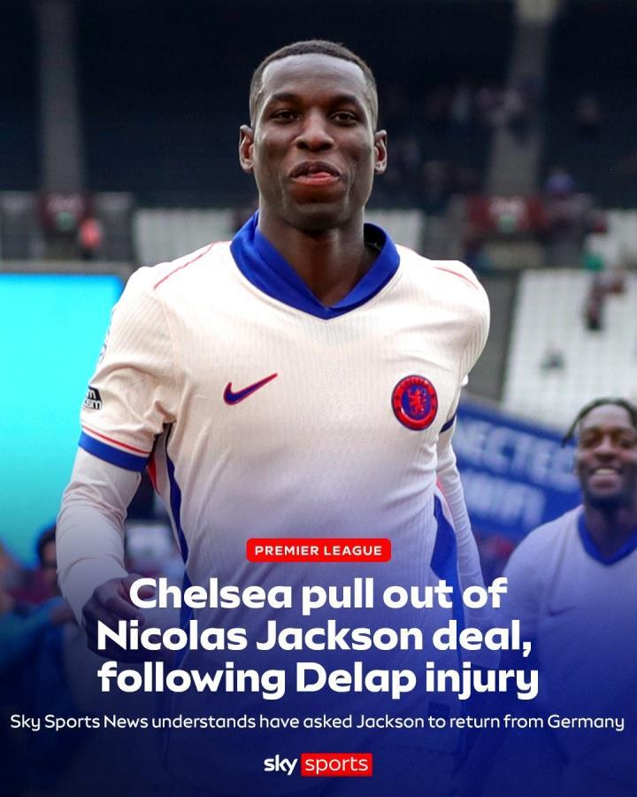 九游官方网站-天空：切尔西告知拜仁取消杰克逊交易，球员预计返回伦敦回归一队