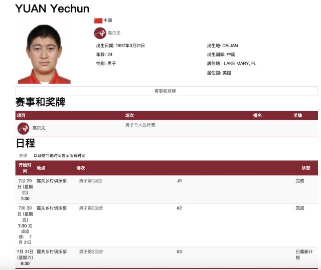 jiuyou游戏-高尔夫：落后6杆 袁也淳奥运决赛日不放弃